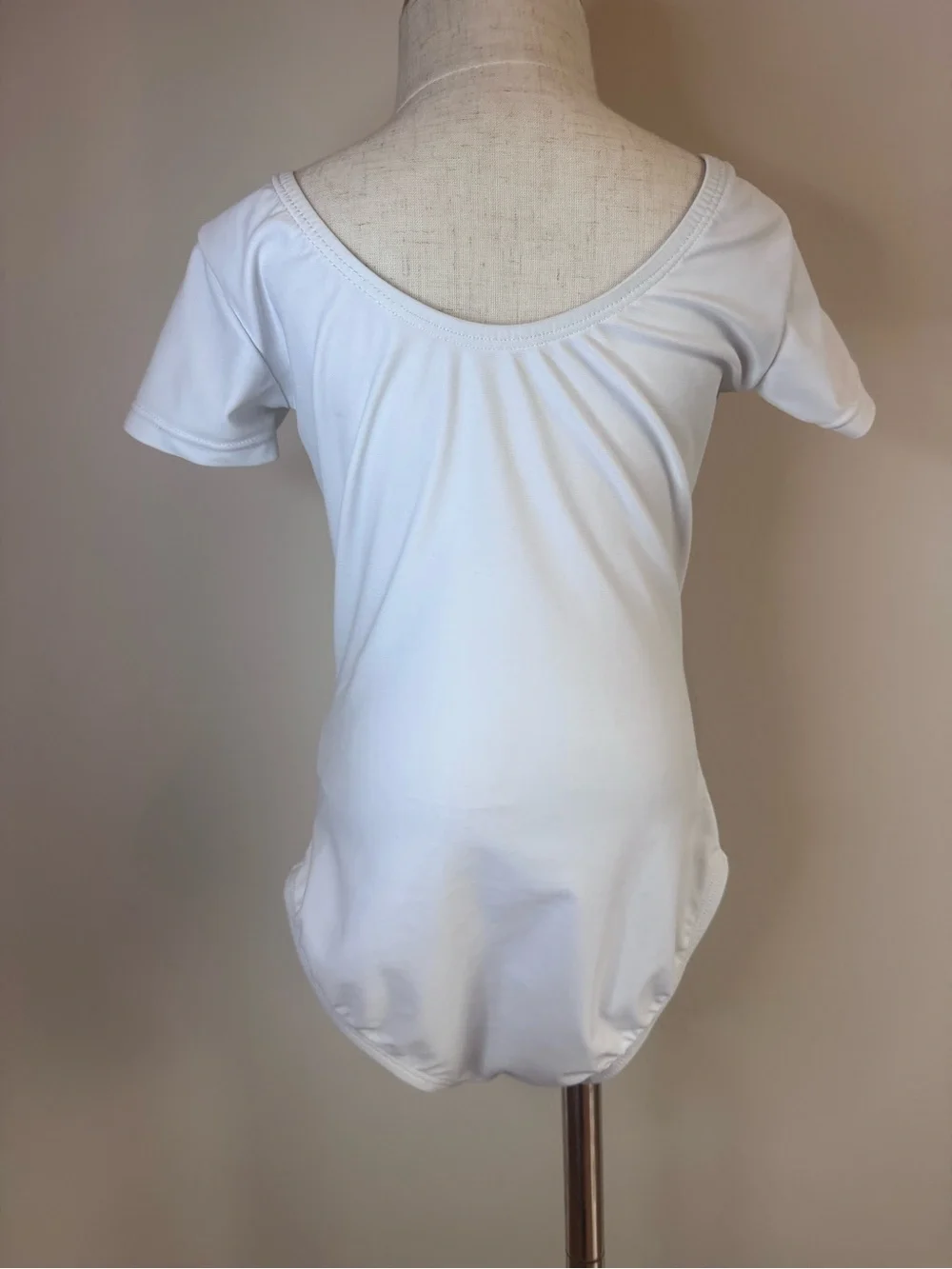 Girls White Leotard with Black Sequin Tutu Skirt